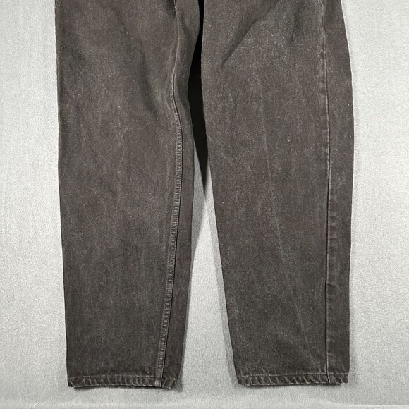 Vtg 1996 Levis 550 Mens 38x30 Black Relaxed Fit Tapered Leg Orange Tab Jeans - Picture 2 of 12